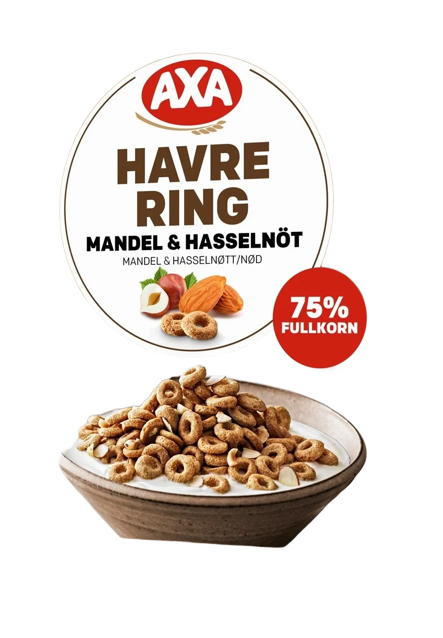Havrering Mandel/Hasselnöt