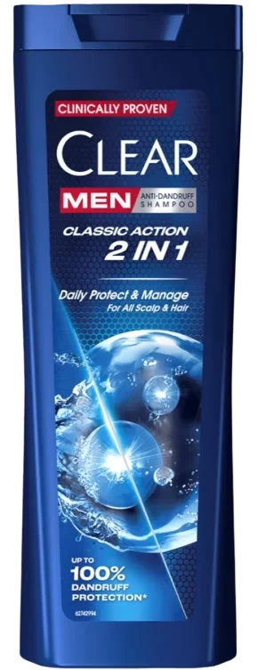 Clear Shampoo 2in1 Classic Action 225ml