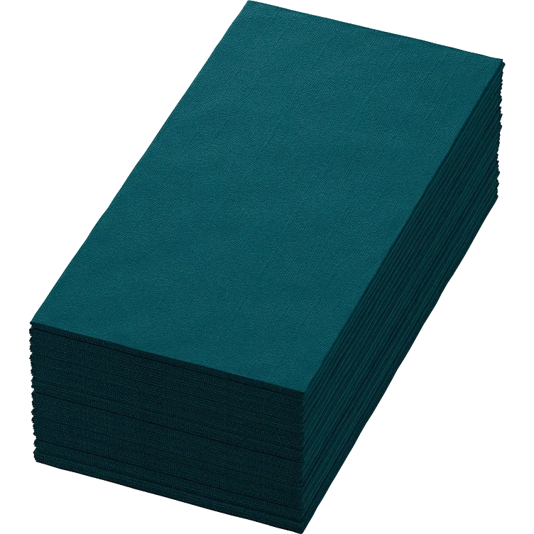 Serviett biodunisoft 40cm 1/8br oceans teal  60stk