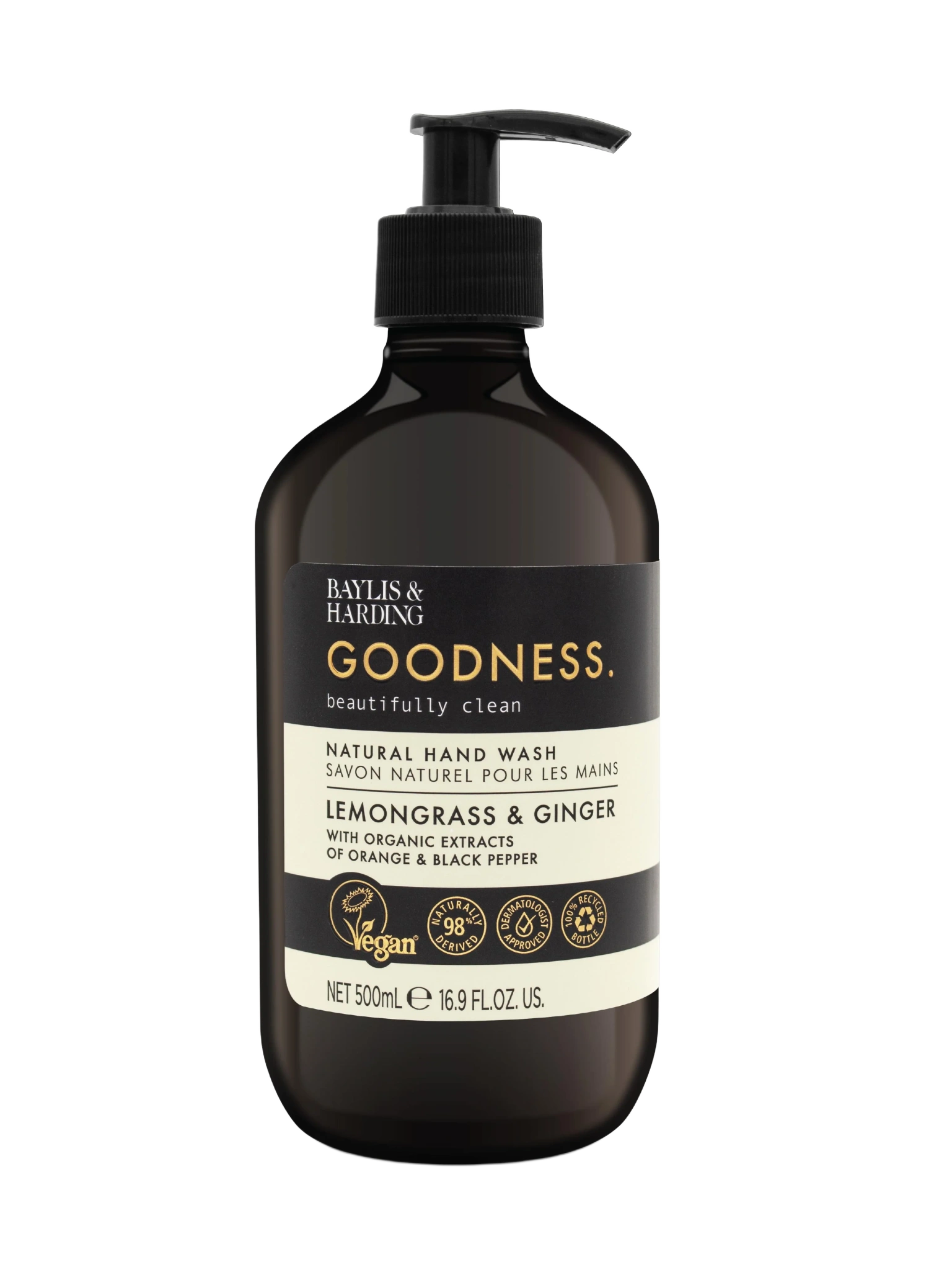 Baylis & Harding Goodness Lemongrass & Ginger Hand Wash, 500 ml