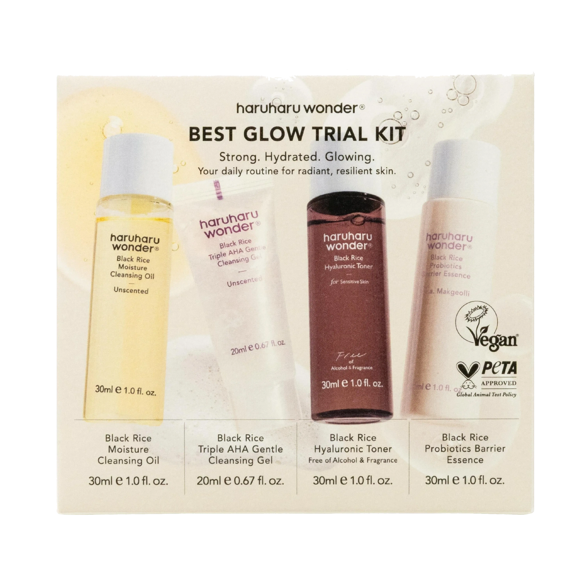 haruharu wonder Best Glow Trial Kit, 1 sett