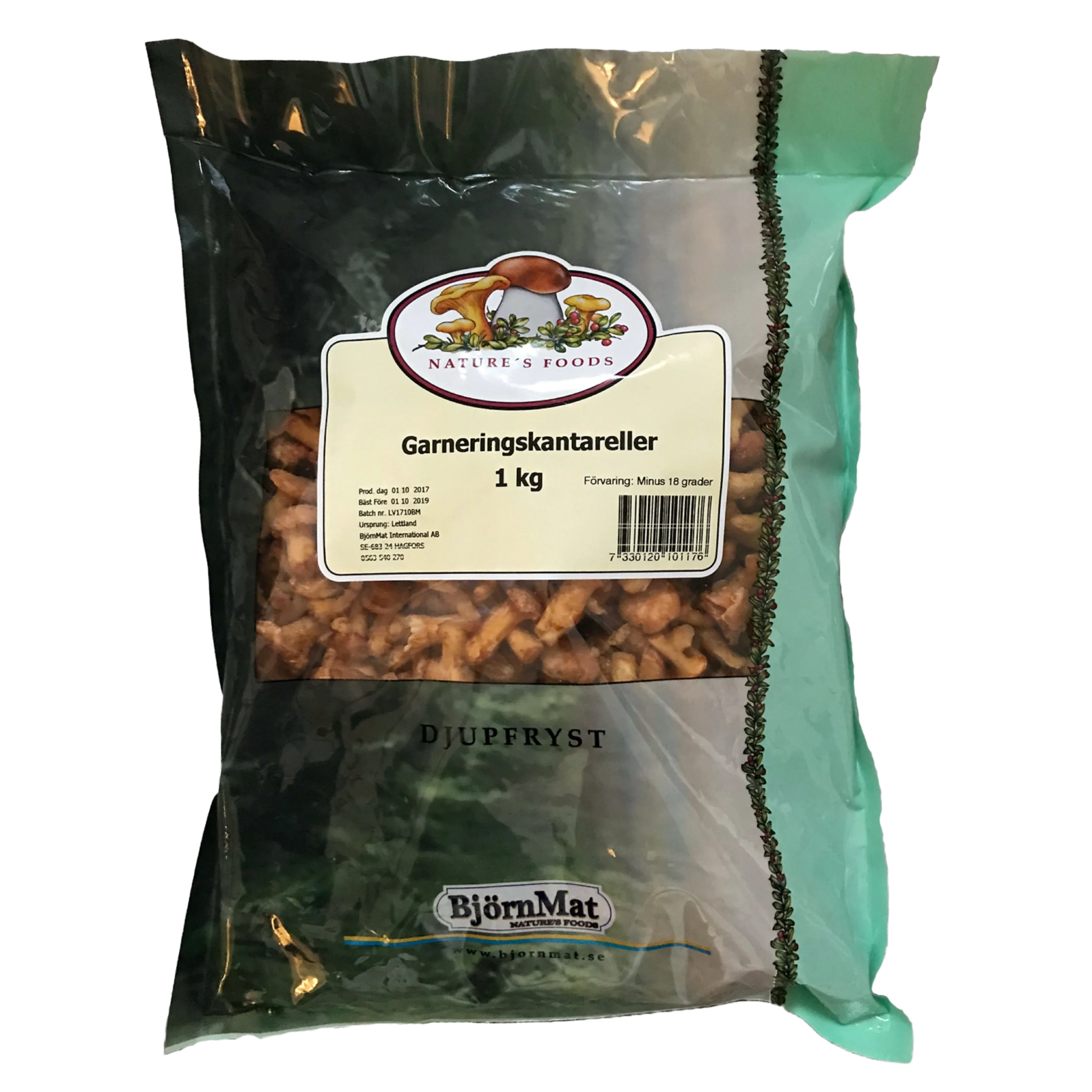 BjörnMat Nature's Foods Frysta Garneringskantareller
