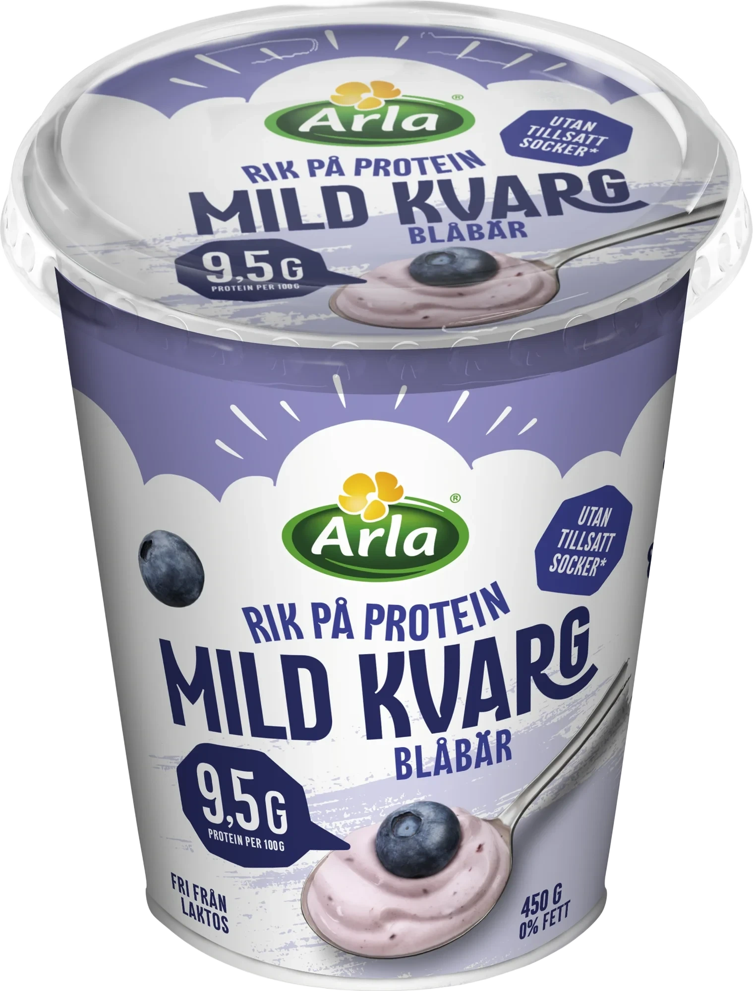 Mild kvarg blåbär 0.2%