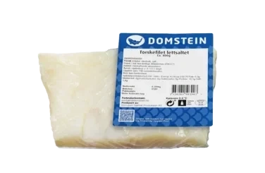 DOMSTEIN SJØMAT AS Torskefilet Lettsaltet m/Skinn