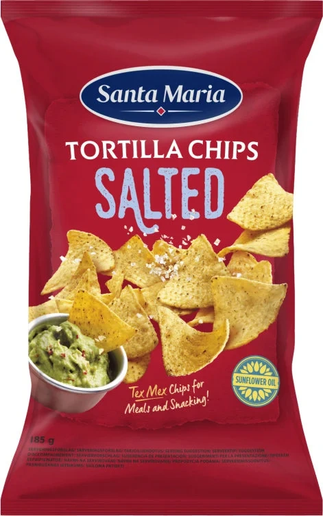 Tortilla Chips Salted 185g Santa Maria