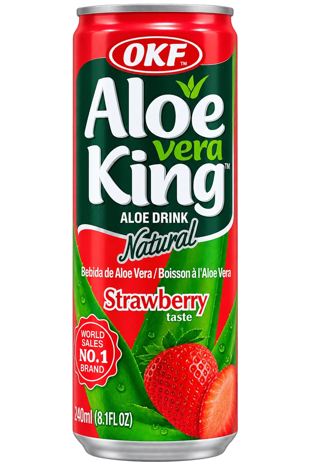 OKF Aloe Strawberry 240ml