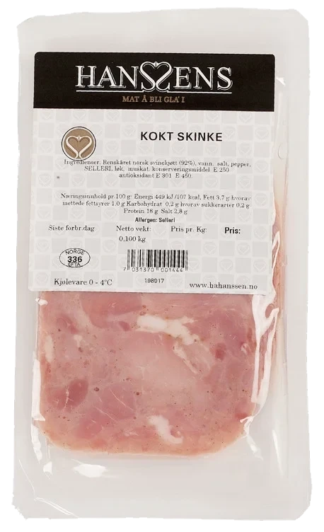 Kokt skinke       100g