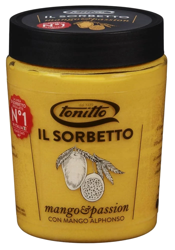 Il sorbetto mango og pasjonsfrukt 0,5 l