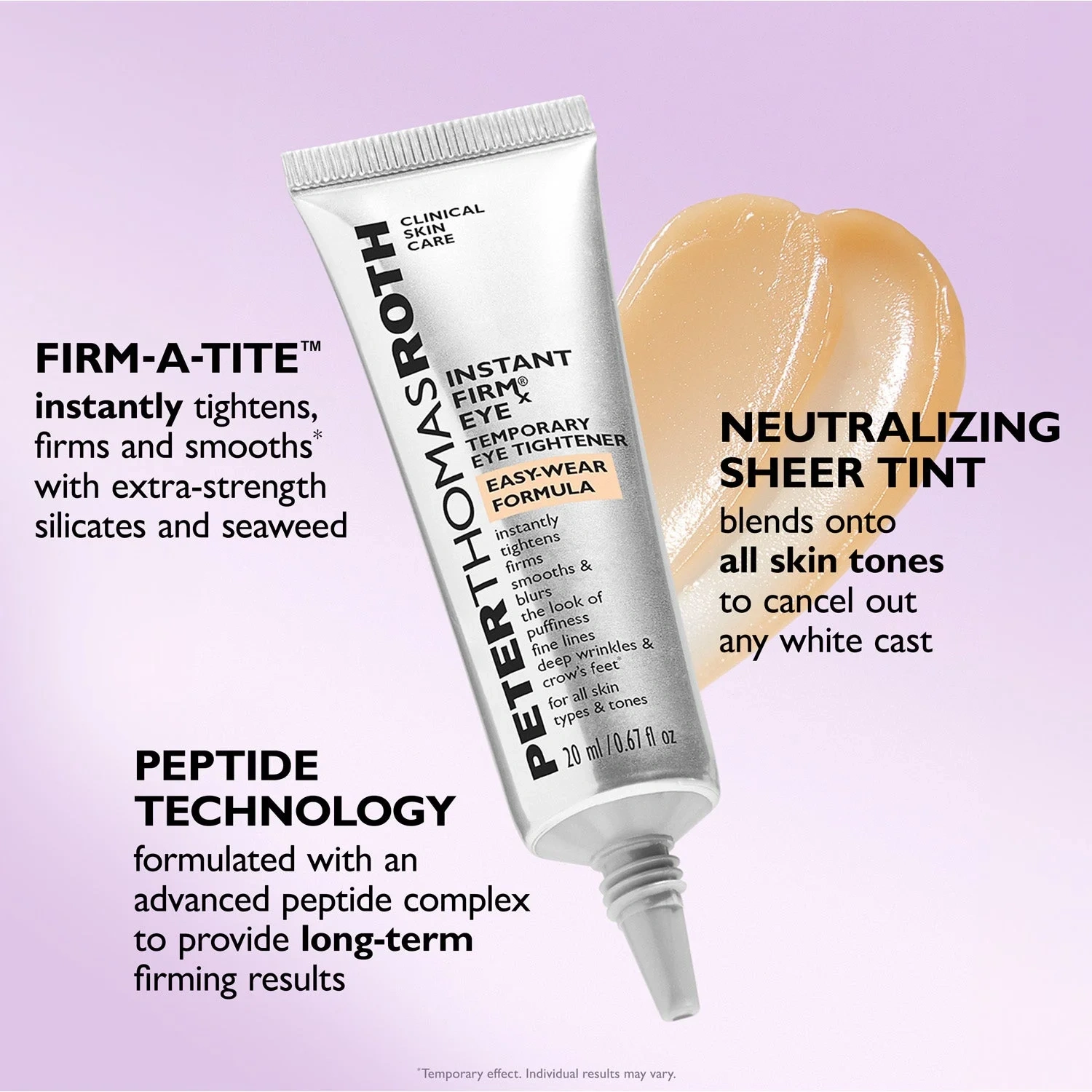 Peter Thomas Roth Instant FIRMx® Eye Temporary Eye Tightener Easy-Wear + Brush