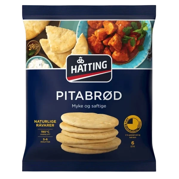 Pitabrød Fine 6stk Hatting