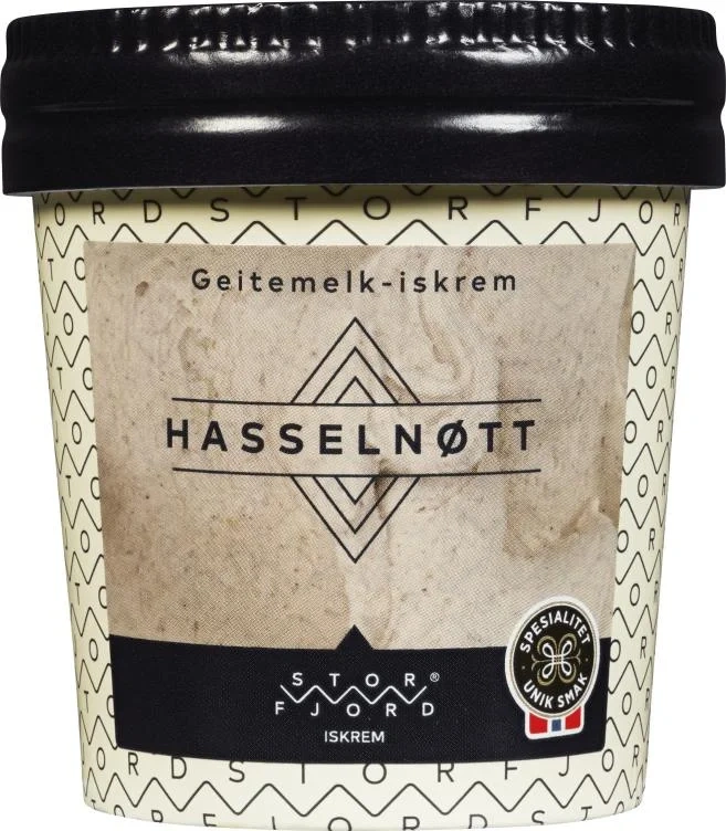 Hasselnøtt Iskrem 140ml Storfjord Iskrem