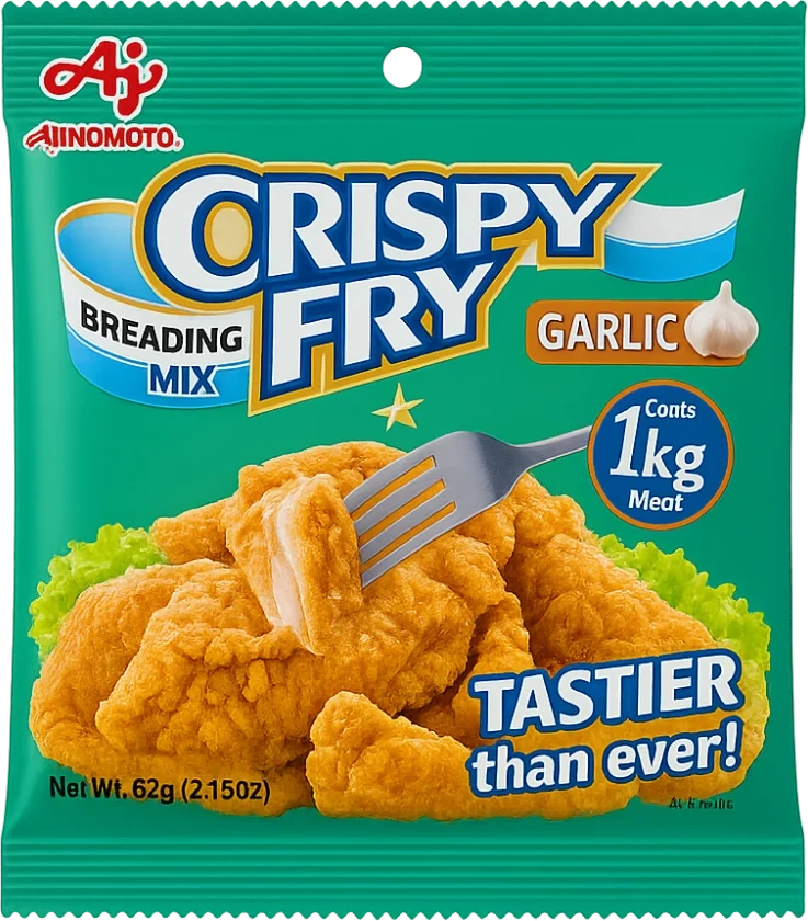 Ajinomoto Crispy Fry Breading Mix Garlic 62g