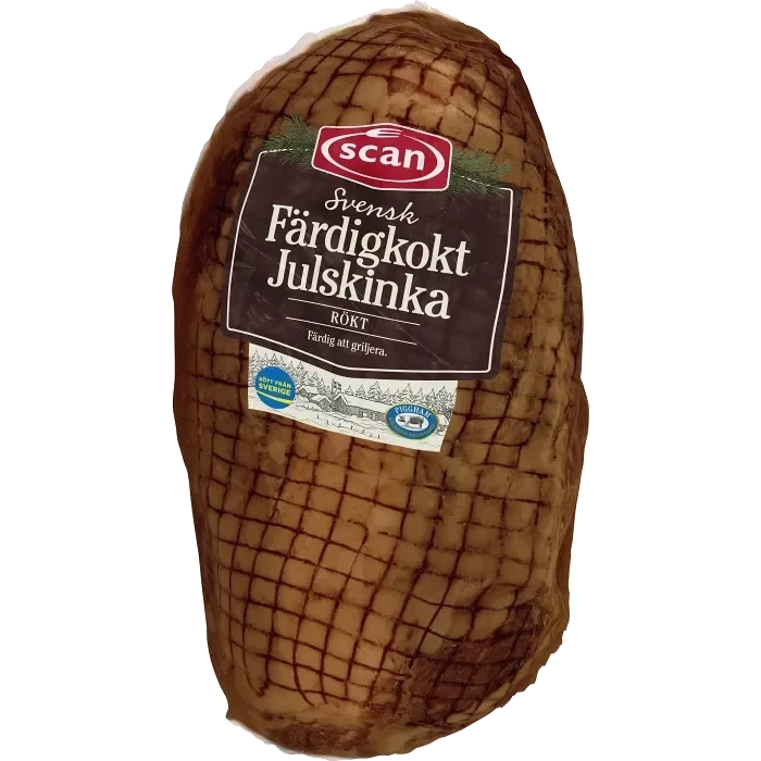 Julskinka Färsk Rökt Färdigkokt ca 1,7kg Scan