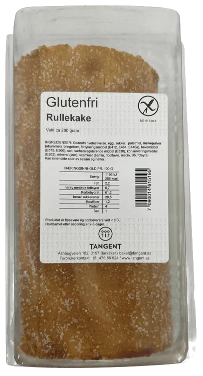 Rullekake glutenfri 280g Tangent