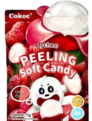Cokoc Peeling Soft Candy Lychee 75g
