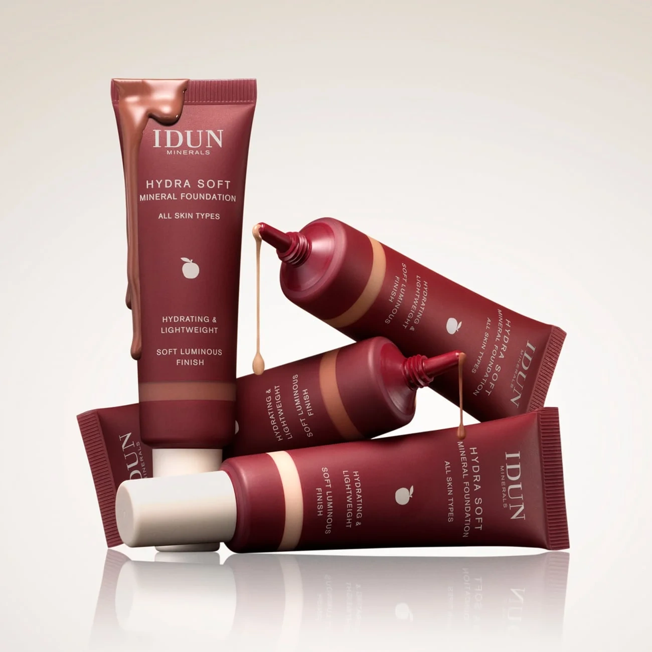 IDUN Minerals Hydra Soft Mineral Foundation, Yrsa, Mørk, 30 ml