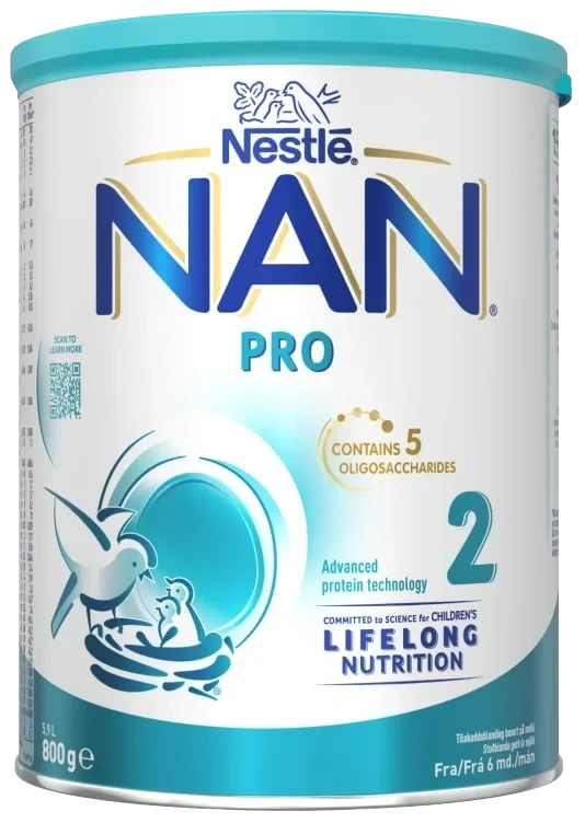 Nan Pro 2 fra 6mnd 800g Nestle