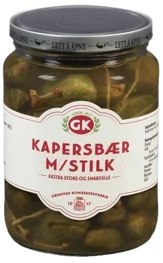 Kapersbær m/ Stilk 690g Gk