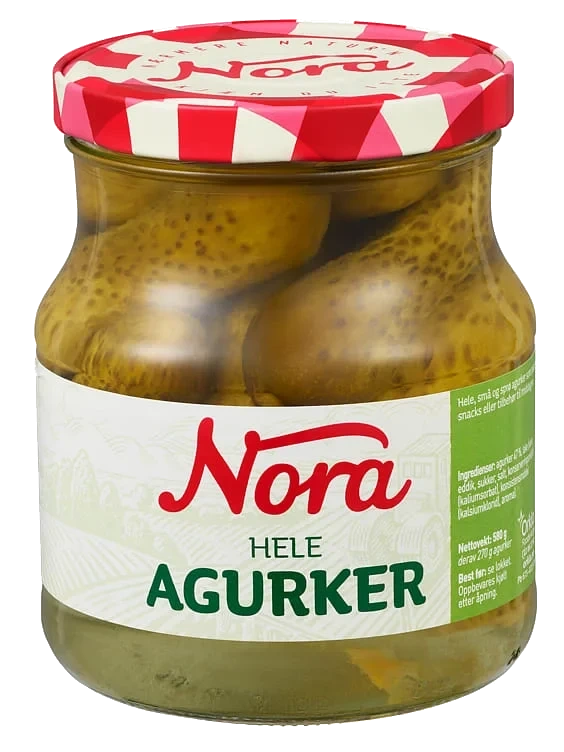 Agurker Hele 580g Nora