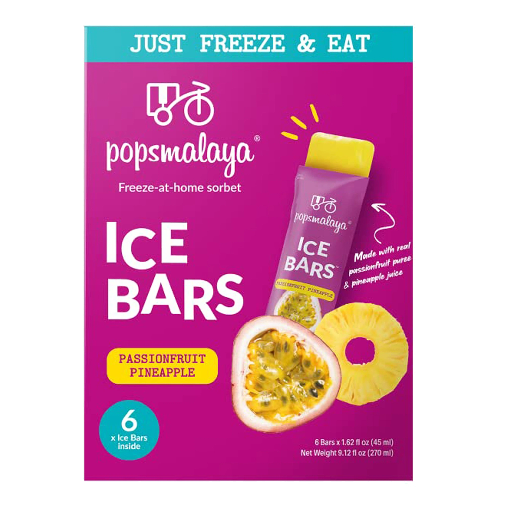 Pops Malaya Ice Bar Passion Pineapple 270ml