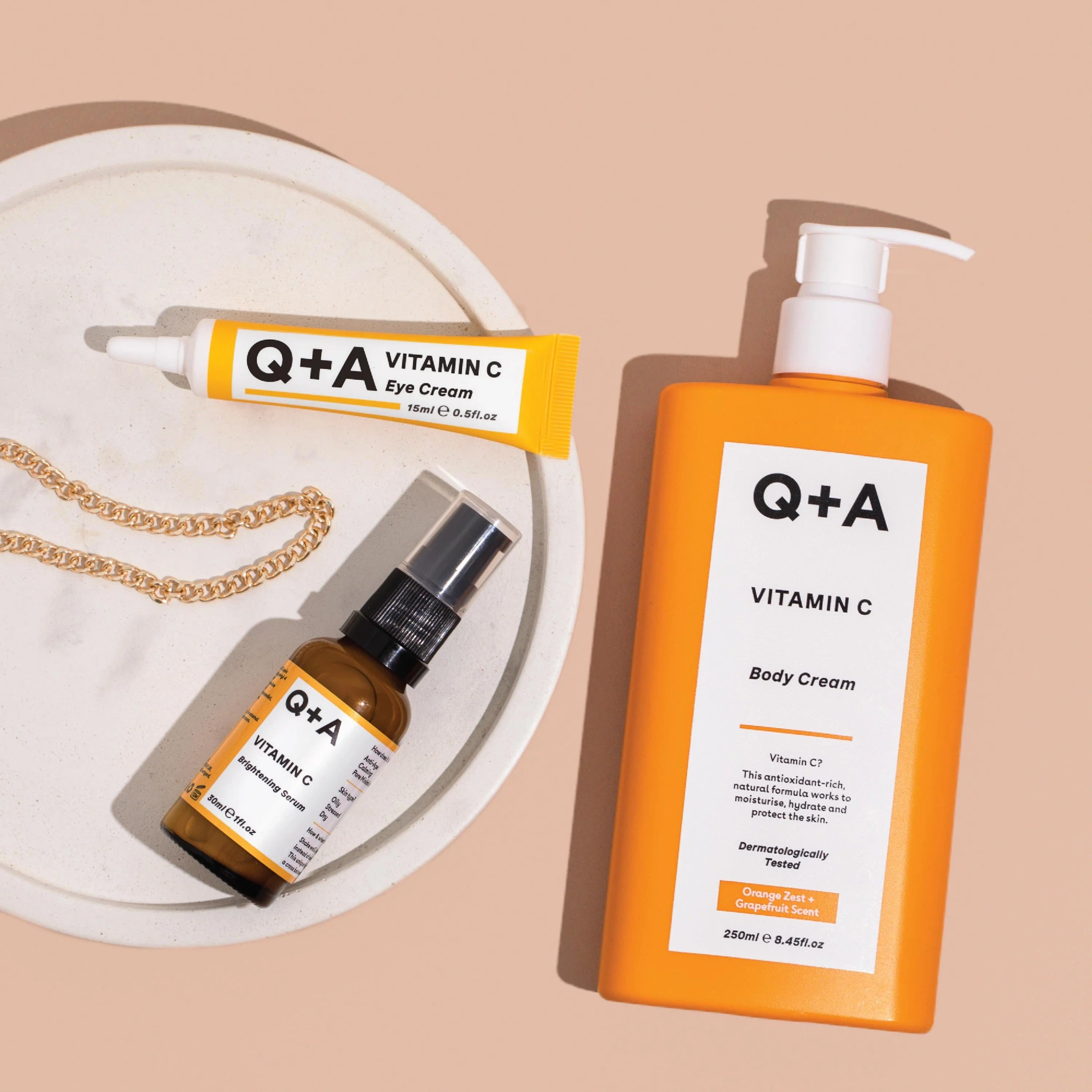 Q+A Vitamin C Body Cream, 250 ml