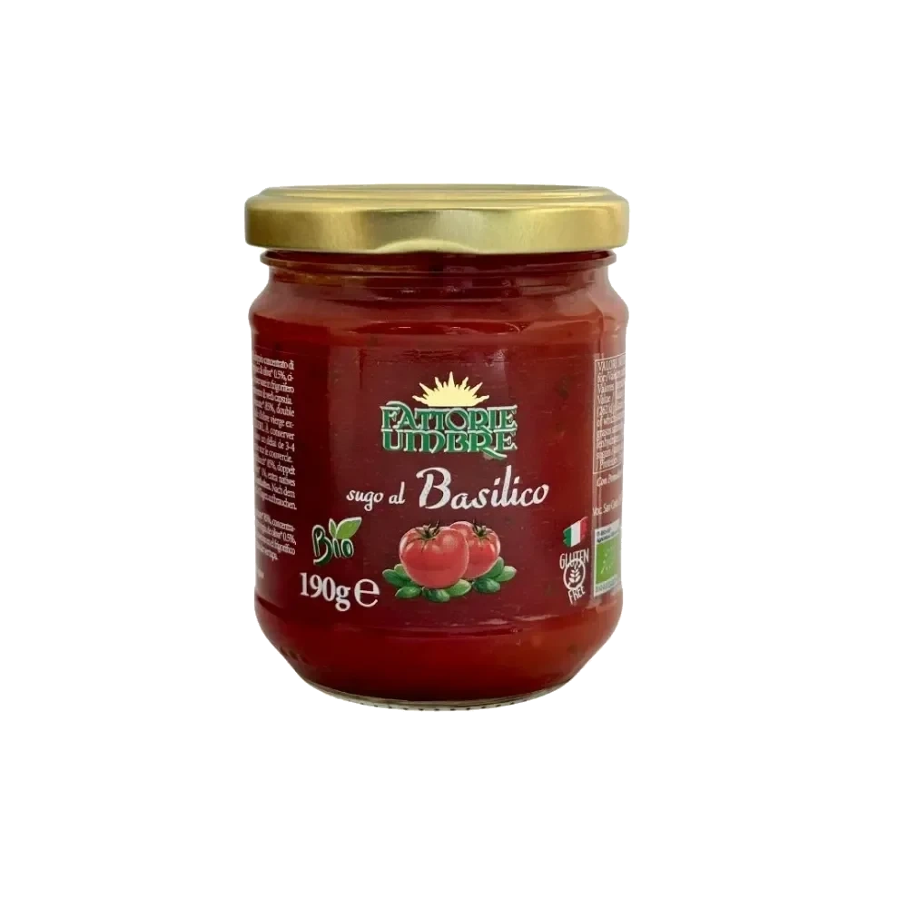 Fattorie Umbre Sugo Basilico Økologisk 190g
