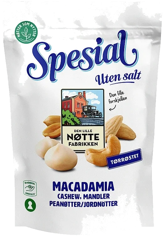 Spesial Nøtter u/Salt 170g Dln