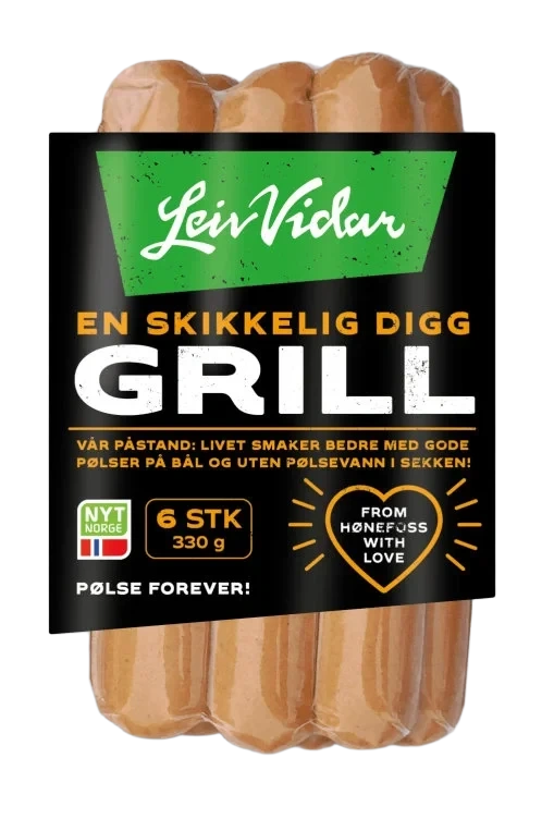 Grillpølser 330g Leiv Vidar