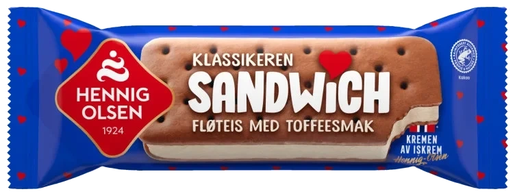 Sandwich Toffee 110ml Hennig-Olsen