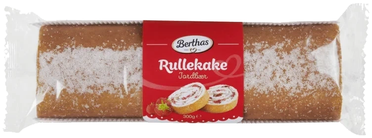 Rullekake Jordbær 300g Berthas