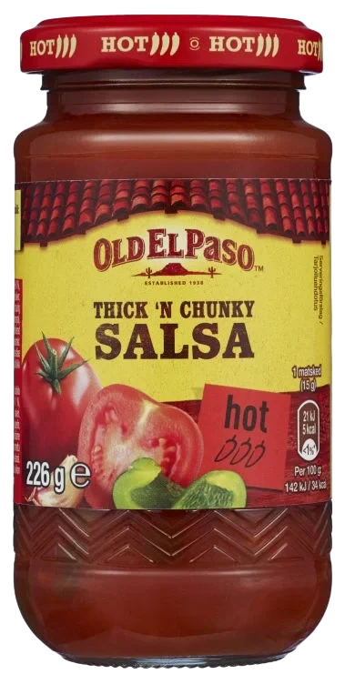Taco Salsa Hot 226g Old El Paso