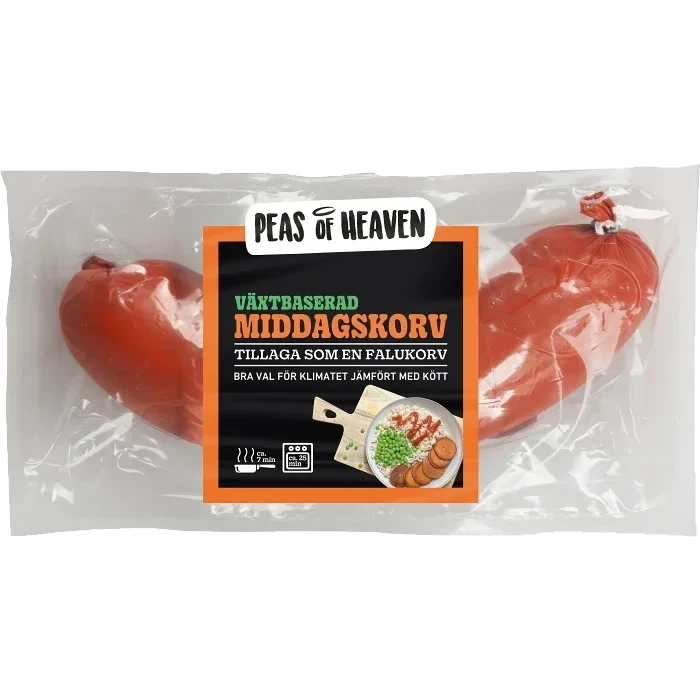 Middagskorv vegansk 350g Peas of Heaven