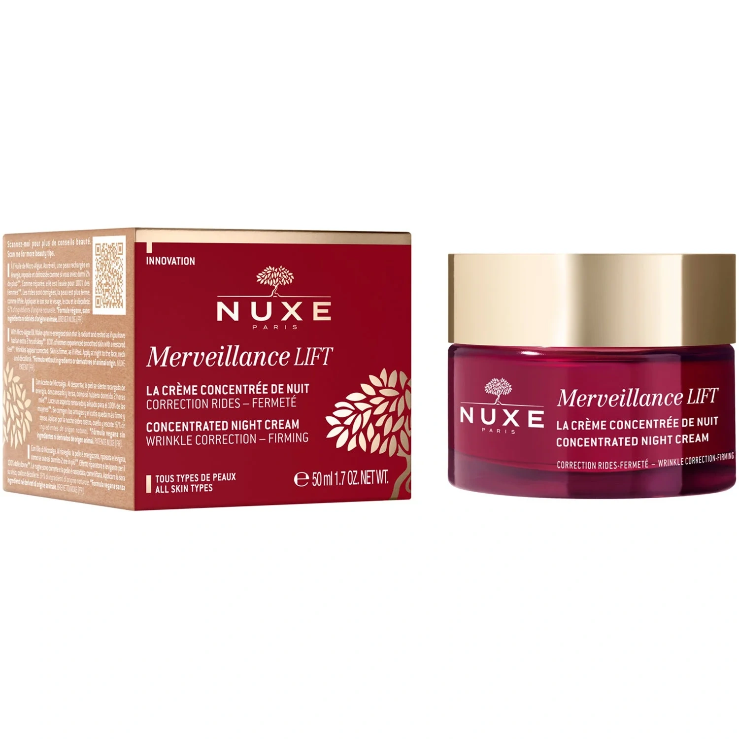 NUXE Merveillence Lift Concentrated Night Cream 50 ml