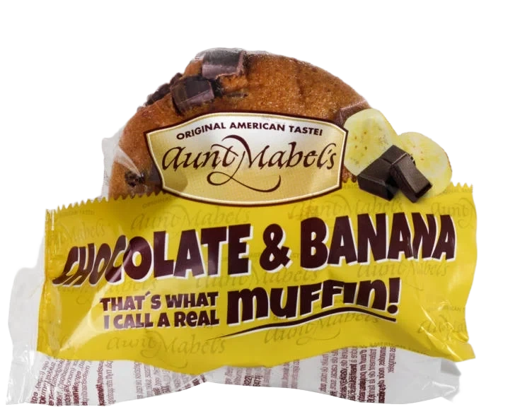 Muffins Choco&Banan 95g Aunt Mabels