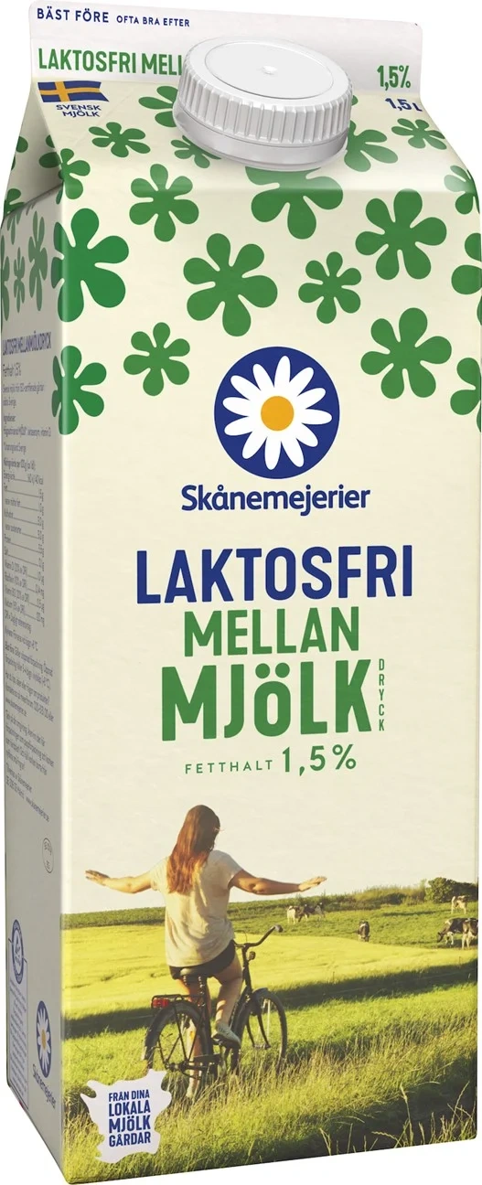 Laktfri mjölk 1,5%