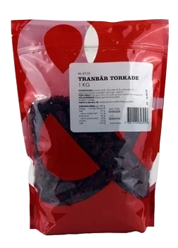 Tranbär torkade 1kg