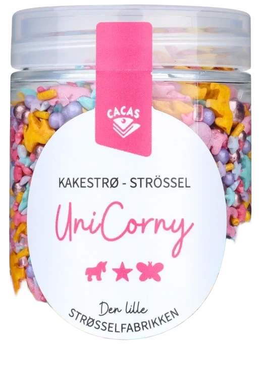 Kakestrø Enhjørning Unicorny 80g Cacas