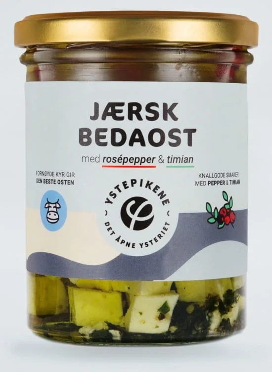 Jærsk Bedaost - Rosepepper 180 g