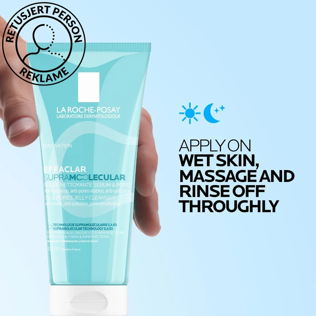 La Roche-Posay Supramolecular Oil & Pores Rensegel, 200 ml