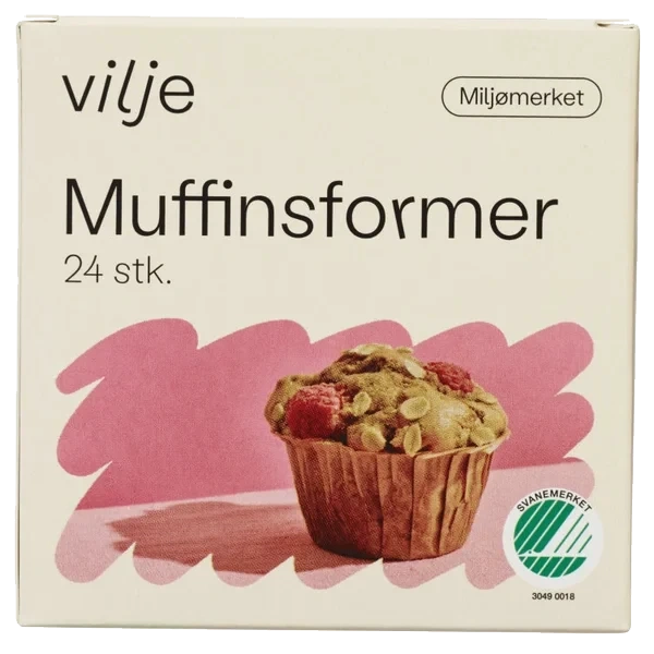 Muffinsform 24stk Vilje