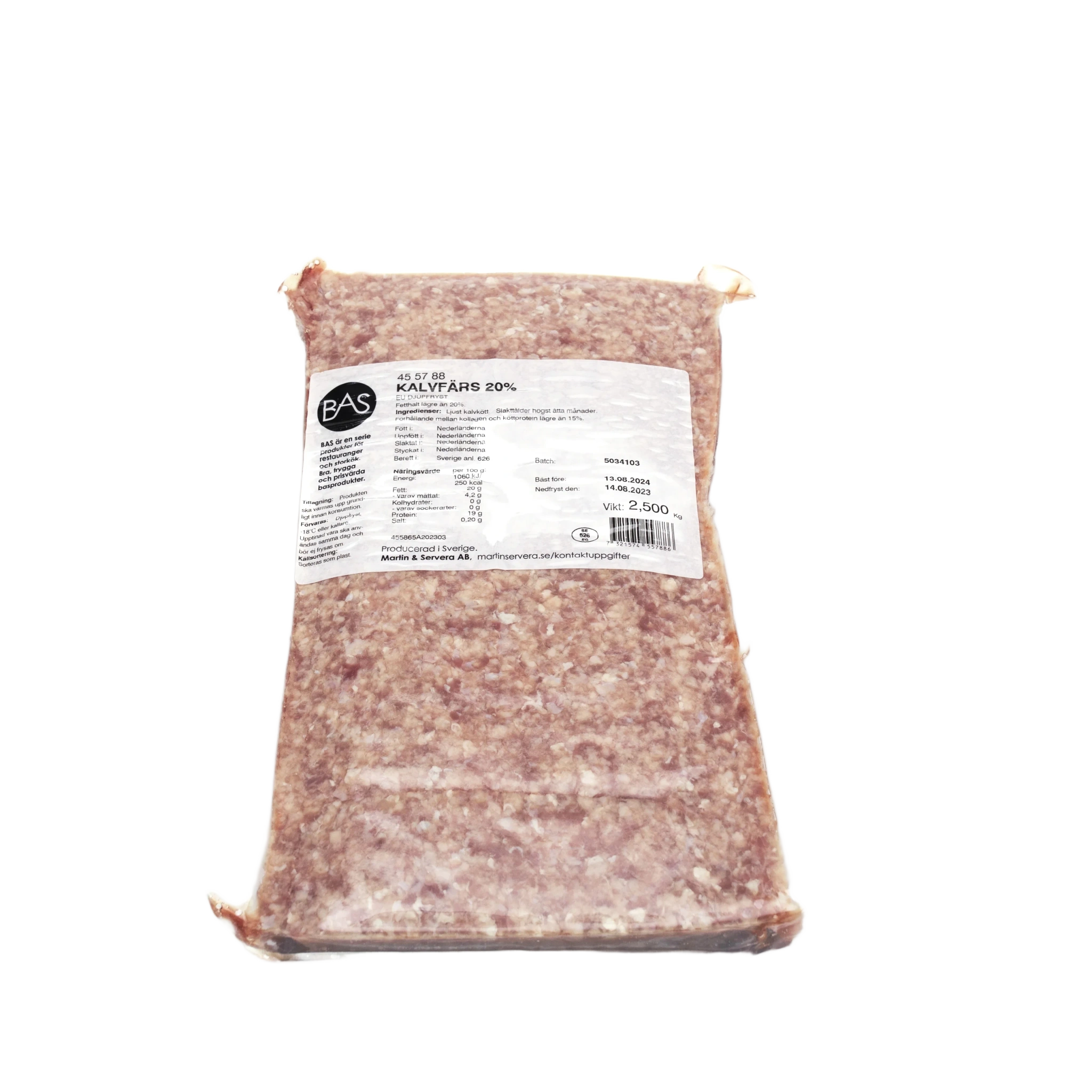 Kalvfärs 20%