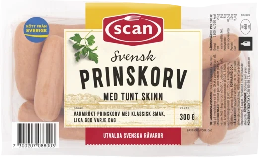 Prinskorv tunt ski