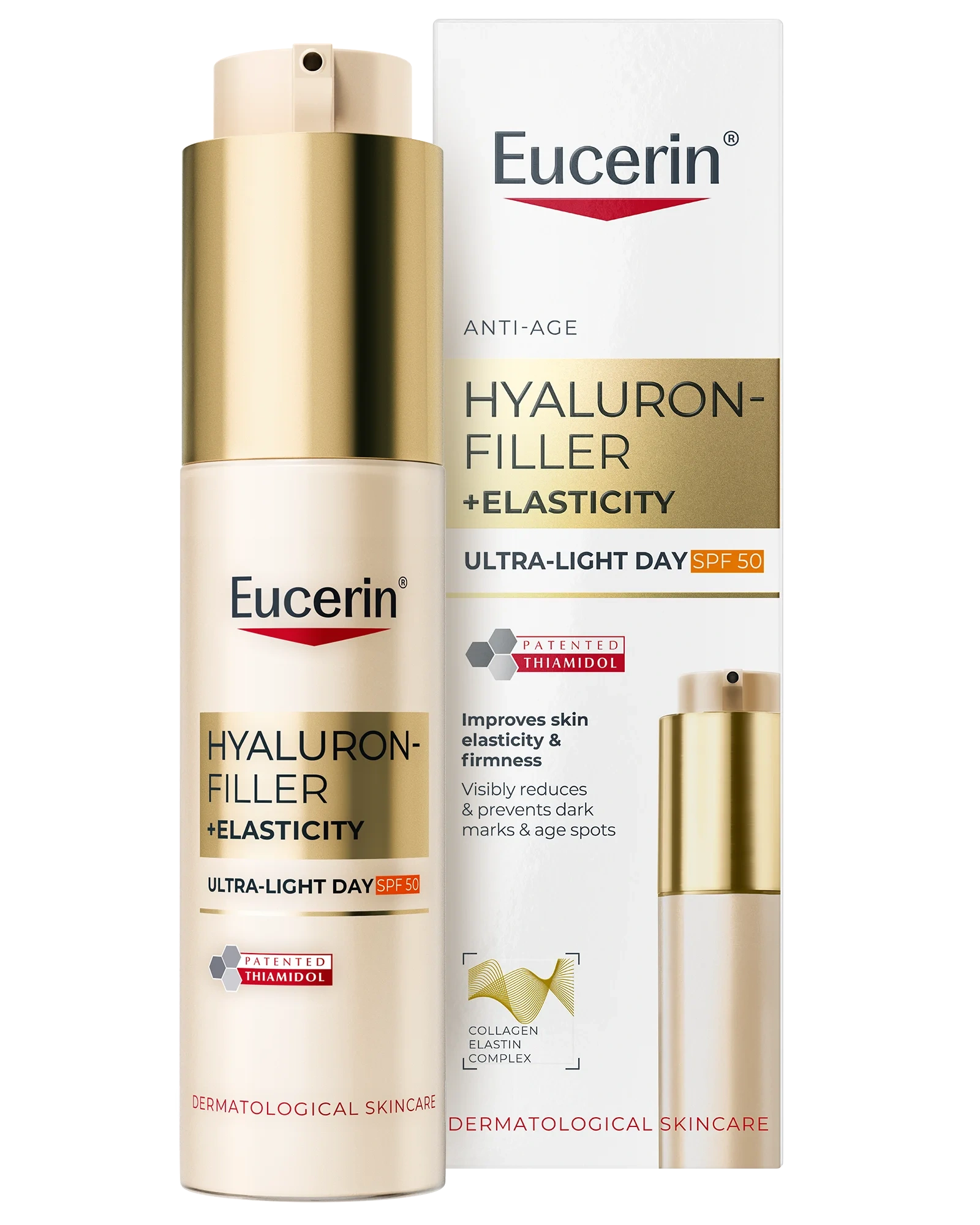 Eucerin Hyaluron Filler + Elasticity Ultra-Light Day SPF50 dagkrem 50 ml