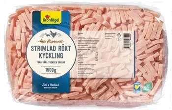 Strimlad rökt kyckling