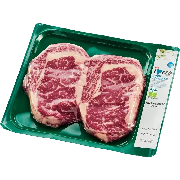Entrecôte skivad ca 425g KRAV ICA I love eco