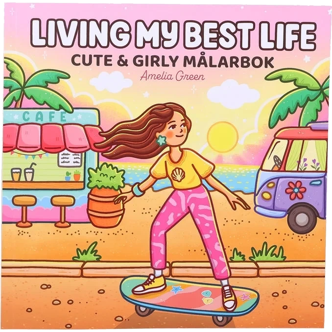 Målarbok: Living My Best Life
