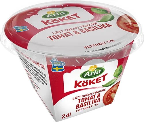 Lätt crème fraiche tomat / basilika 11%