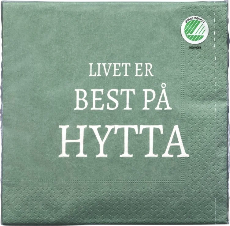 Serviett Lunsj Livet Er Best På Hytta 20stk Unik