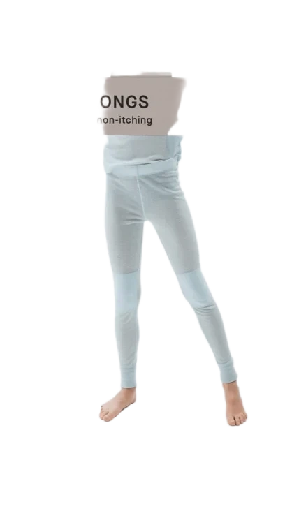Wool Longs Kids Ice Blue 98-104 Pierre Robert