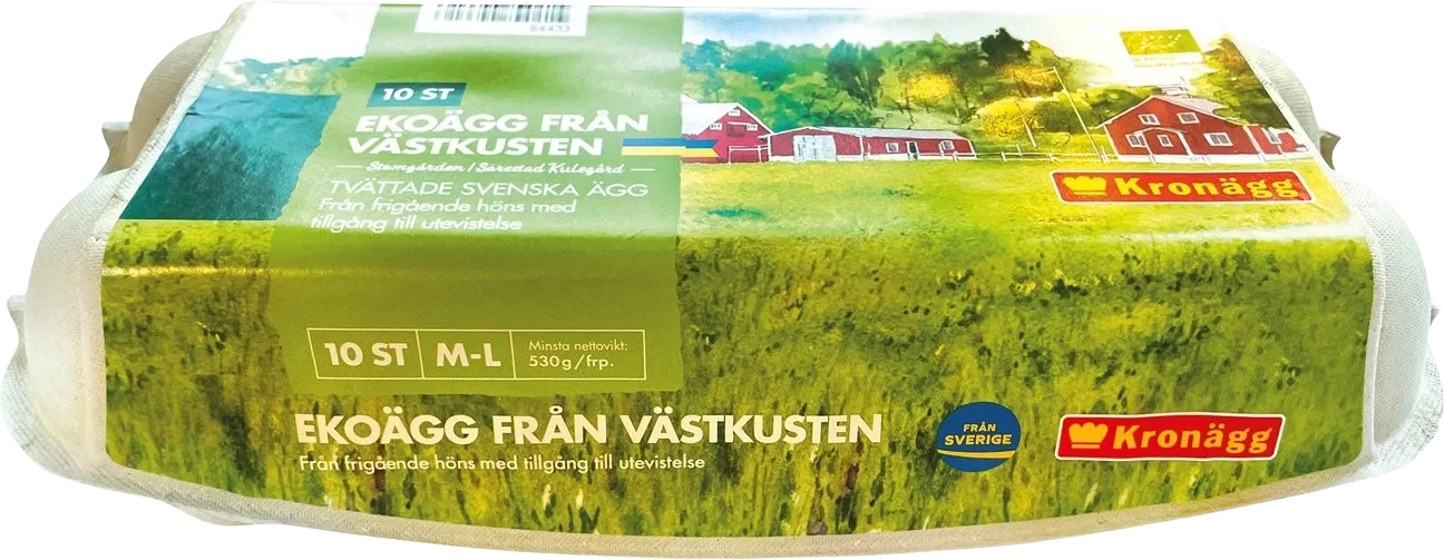 Ekologiska ägg Västkust,frig inne,10p,ML